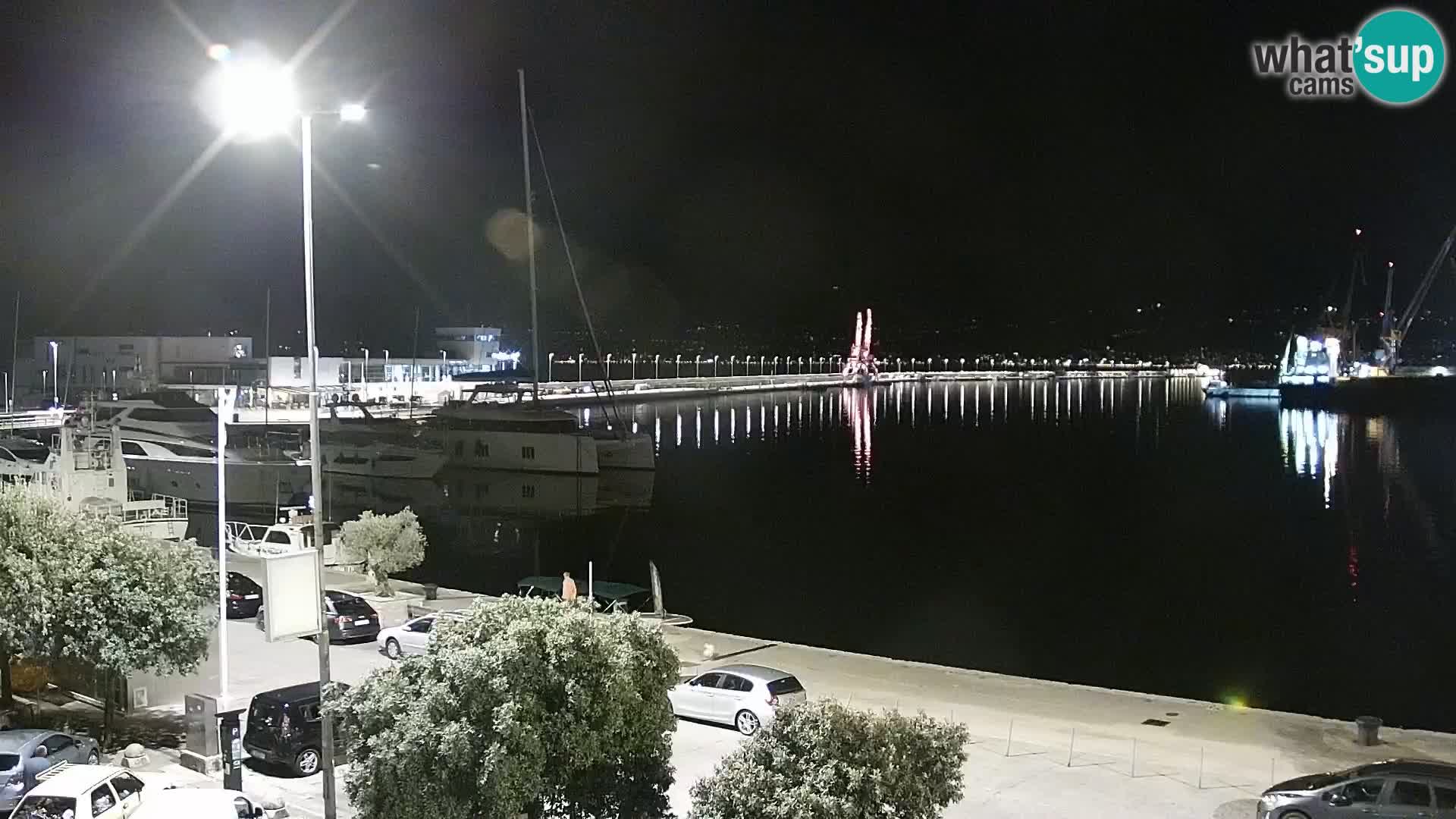 La Riva e la Marina a Rijeka (Fiume) – Live Webcam Croazia