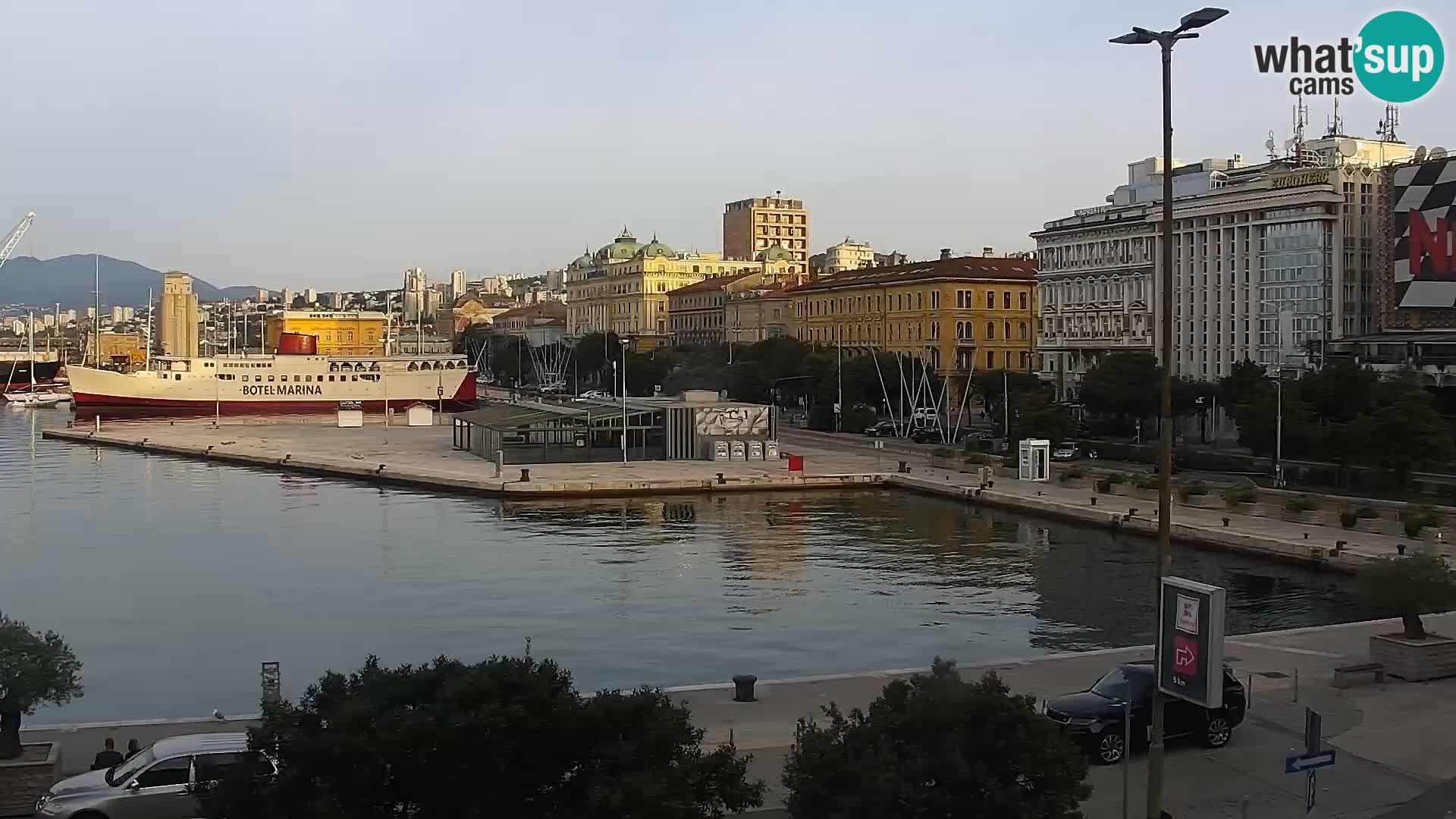 Die Riva und Marina in Rijeka – Live Webcam Kroatien