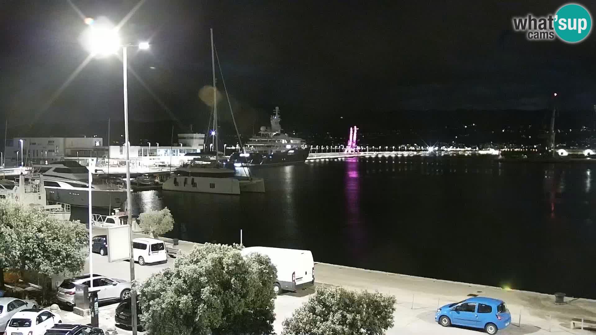 Die Riva und Marina in Rijeka – Live Webcam Kroatien