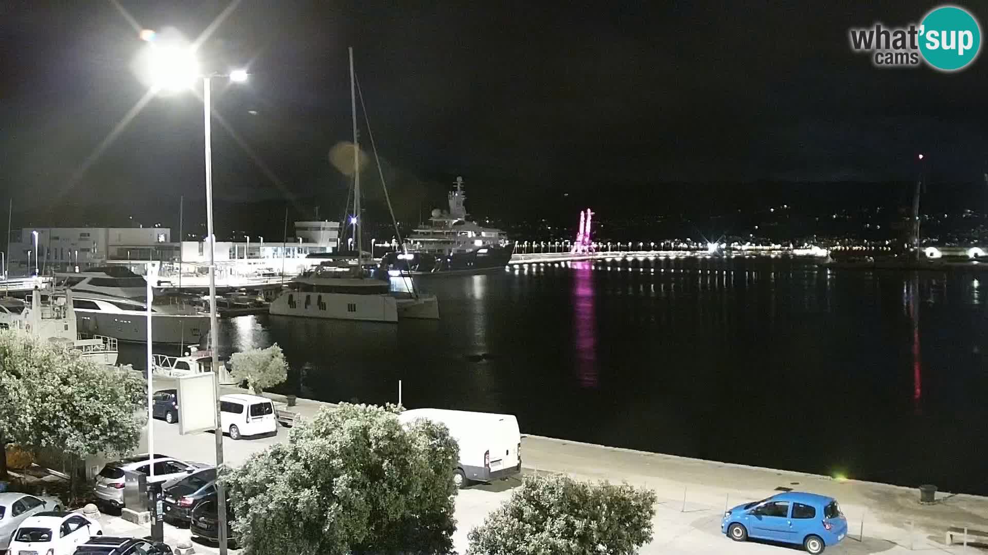 La Riva y Marina en Rijeka – Webcam en vivo Croacia