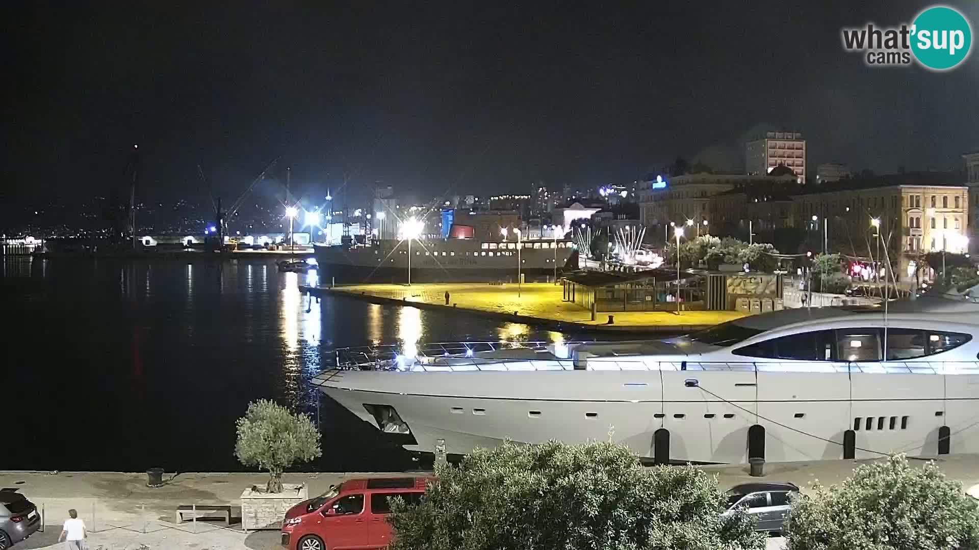 La Riva e la Marina a Rijeka (Fiume) – Live Webcam Croazia