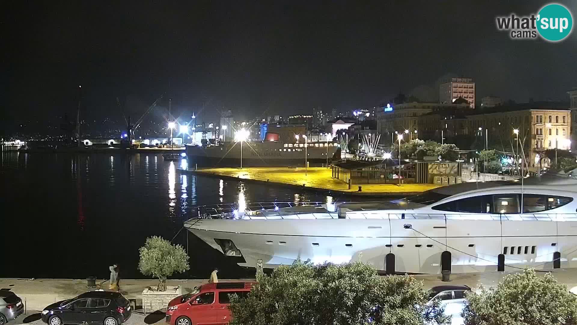 La Riva et Marina à Rijeka – Live Webcam Croatie