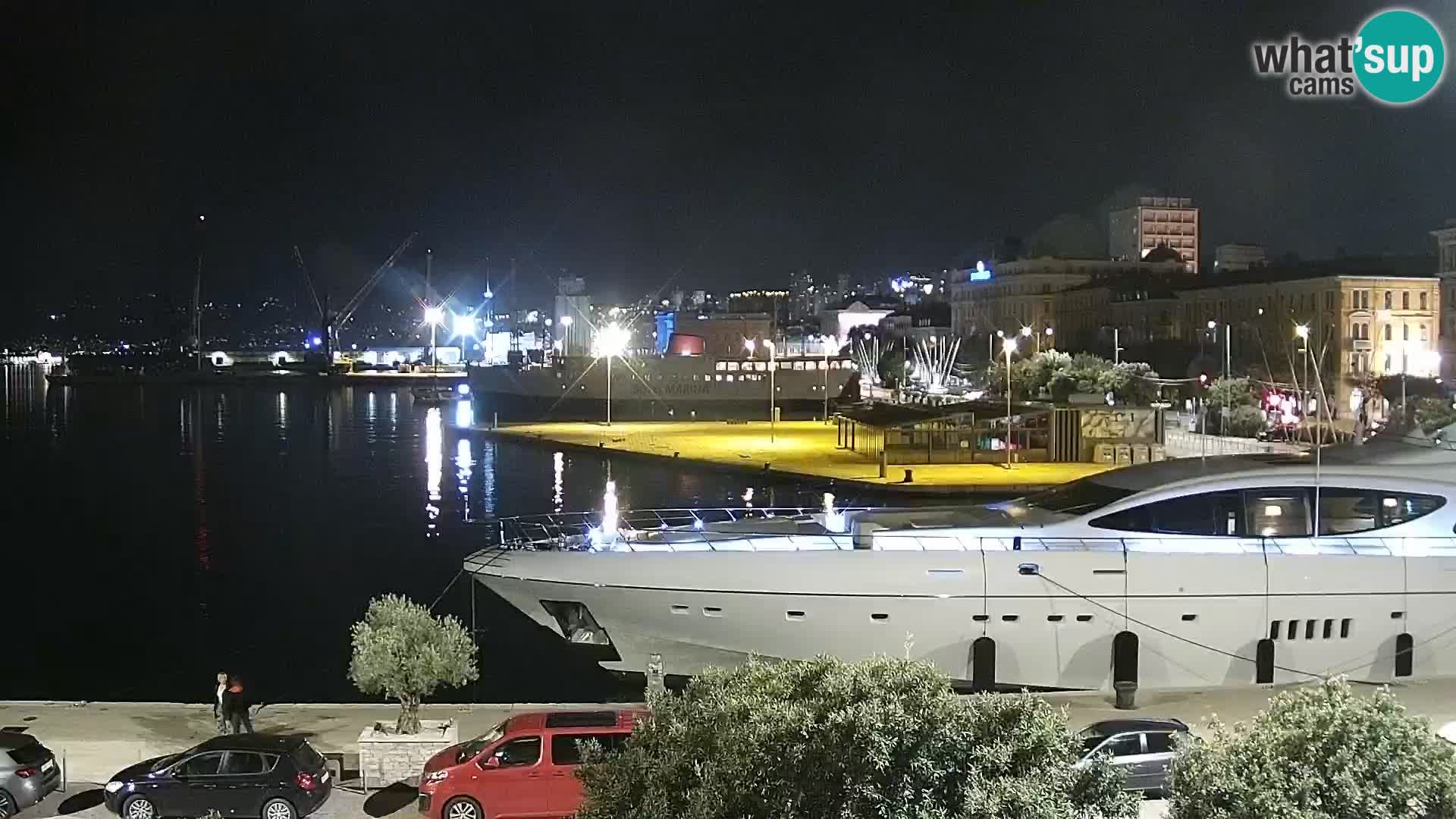 La Riva et Marina à Rijeka – Live Webcam Croatie