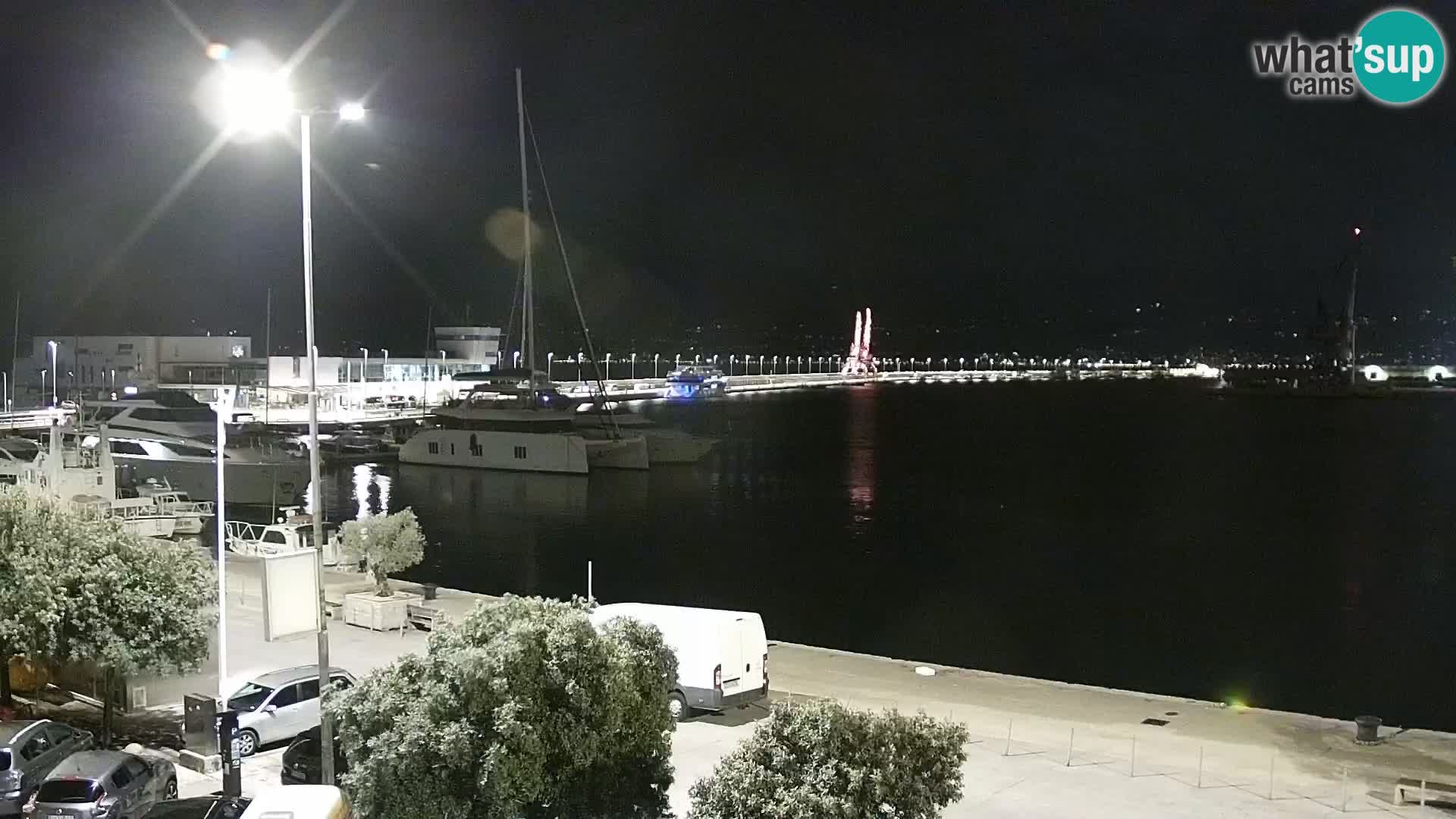 La Riva y Marina en Rijeka – Webcam en vivo Croacia