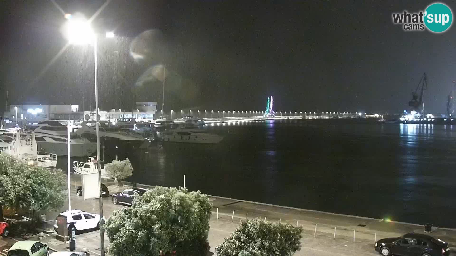 La Riva y Marina en Rijeka – Webcam en vivo Croacia