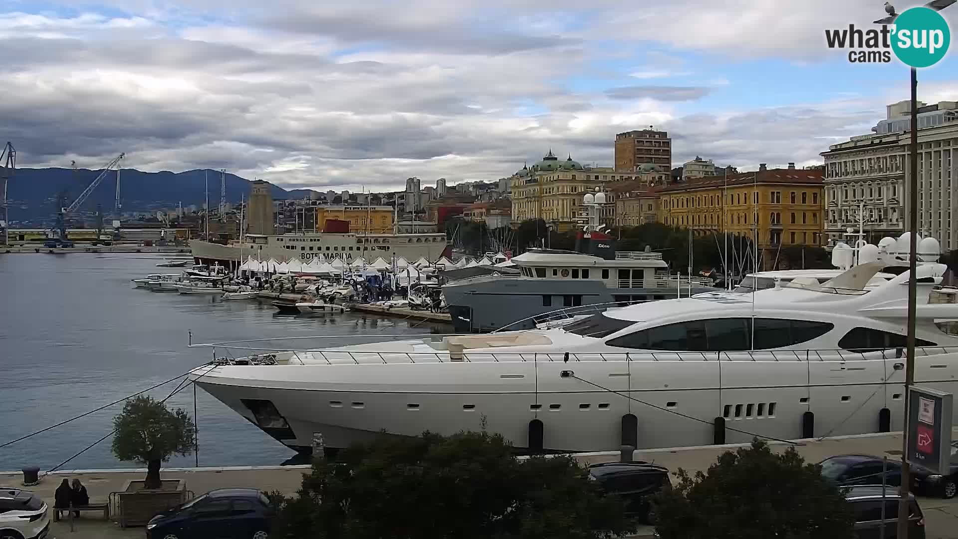 La Riva e la Marina a Rijeka (Fiume) – Live Webcam Croazia