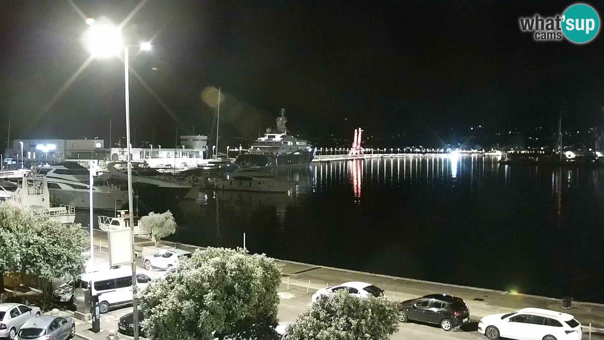 La Riva y Marina en Rijeka – Webcam en vivo Croacia