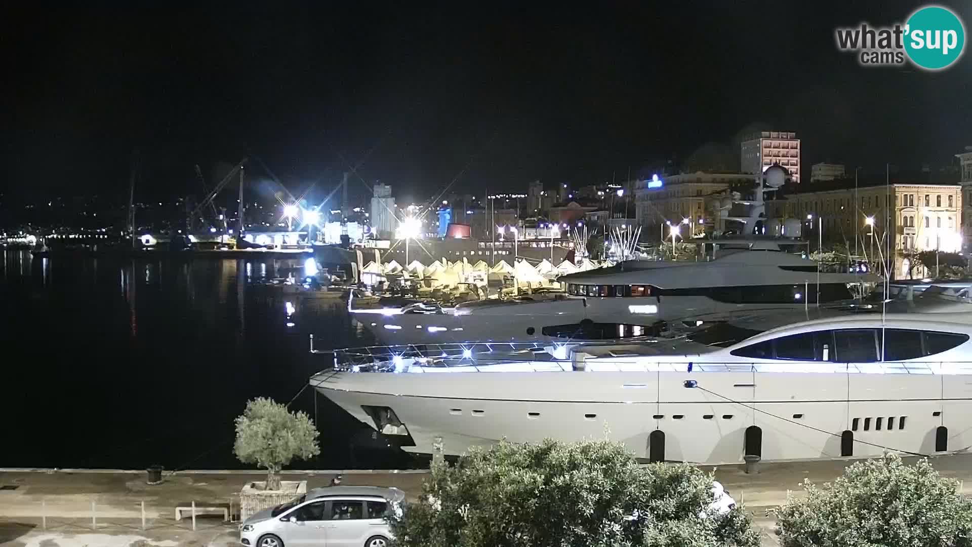 The Riva and Marina in Rijeka  – Live Webcam Croatia