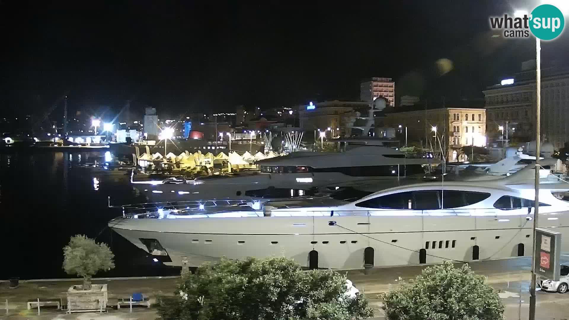 La Riva y Marina en Rijeka – Webcam en vivo Croacia