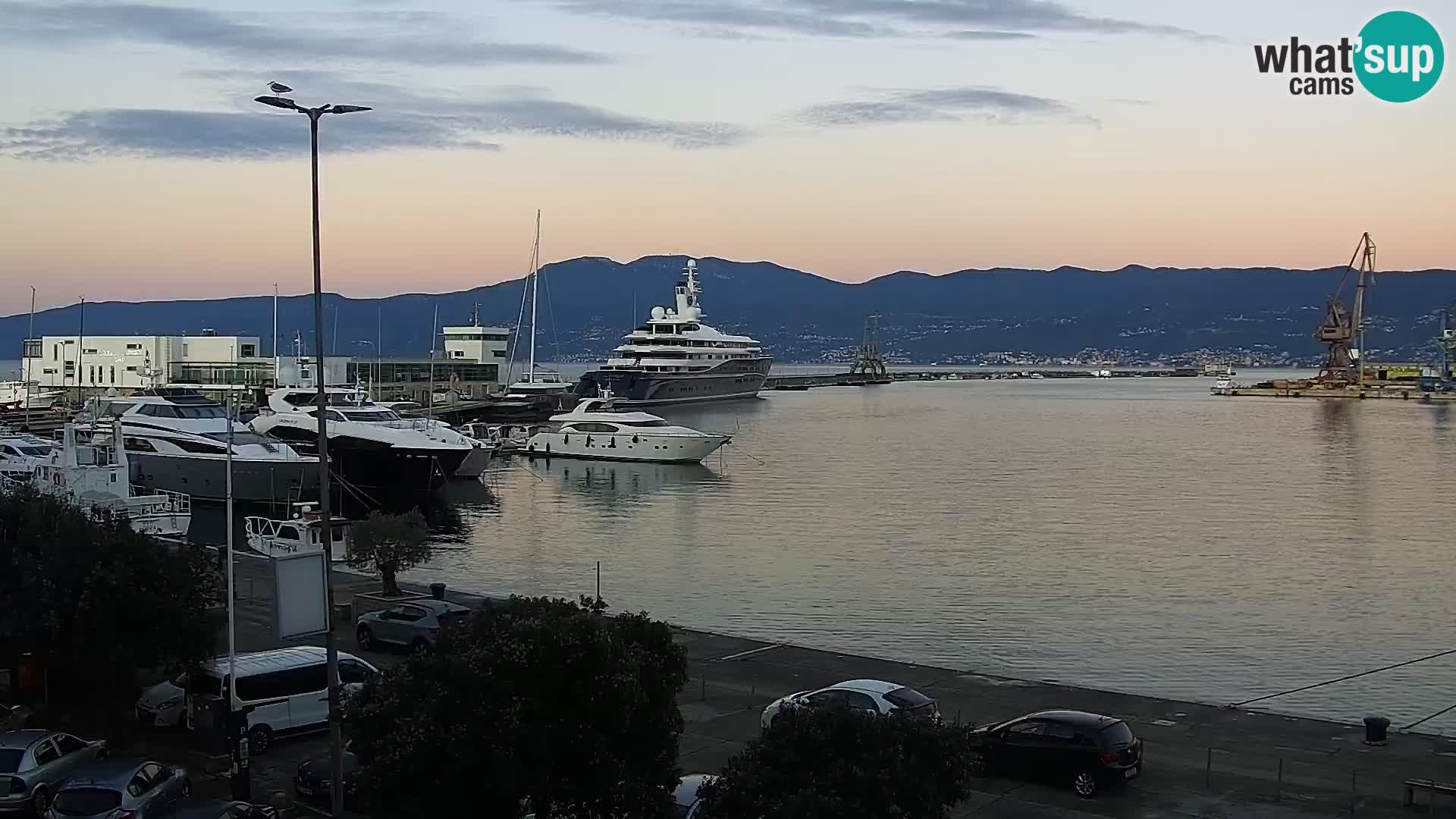 La Riva e la Marina a Rijeka (Fiume) – Live Webcam Croazia