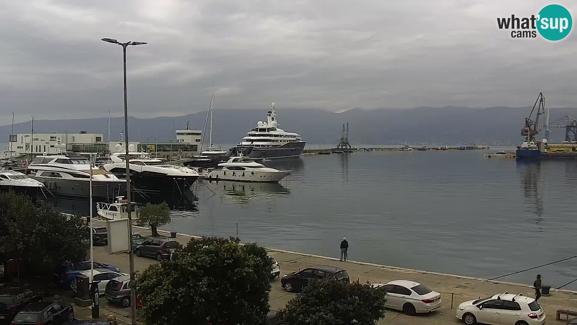 La Riva et Marina à Rijeka – Live Webcam Croatie