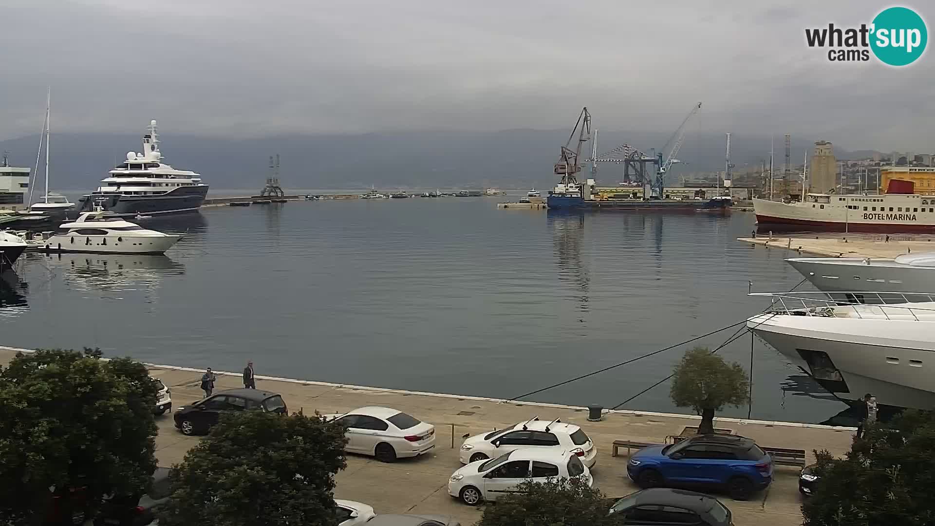 La Riva e la Marina a Rijeka (Fiume) – Live Webcam Croazia