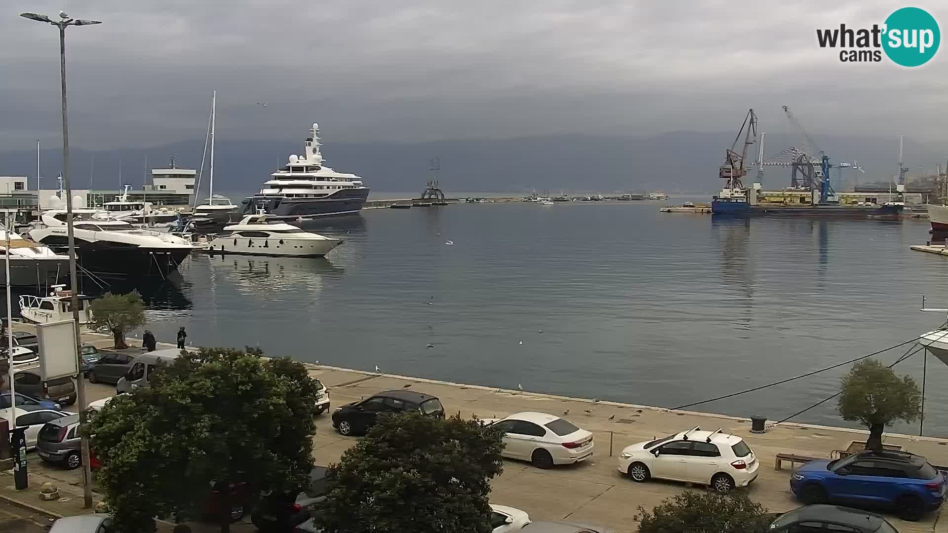 La Riva e la Marina a Rijeka (Fiume) – Live Webcam Croazia