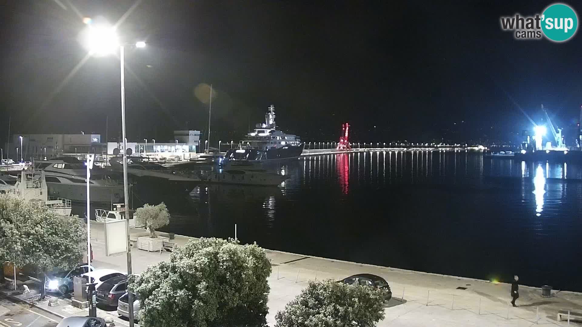 Die Riva und Marina in Rijeka – Live Webcam Kroatien