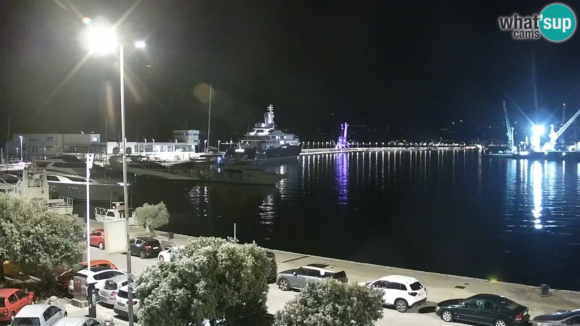 La Riva e la Marina a Rijeka (Fiume) – Live Webcam Croazia