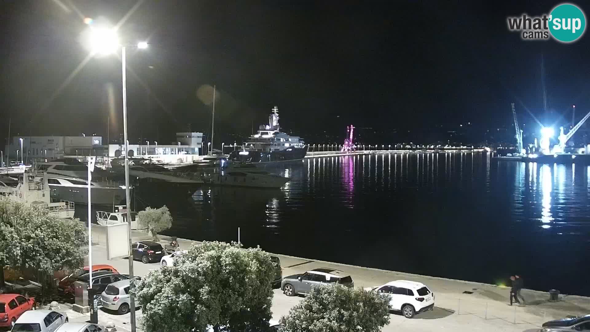 La Riva e la Marina a Rijeka (Fiume) – Live Webcam Croazia