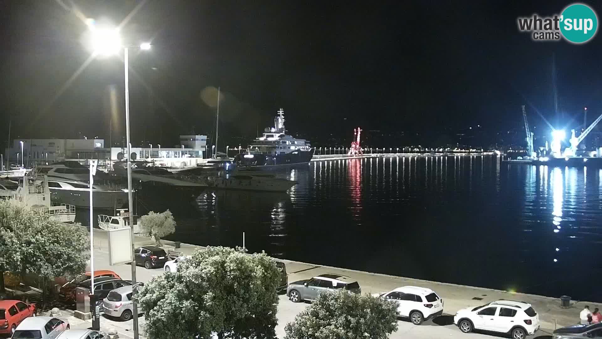 The Riva and Marina in Rijeka  – Live Webcam Croatia