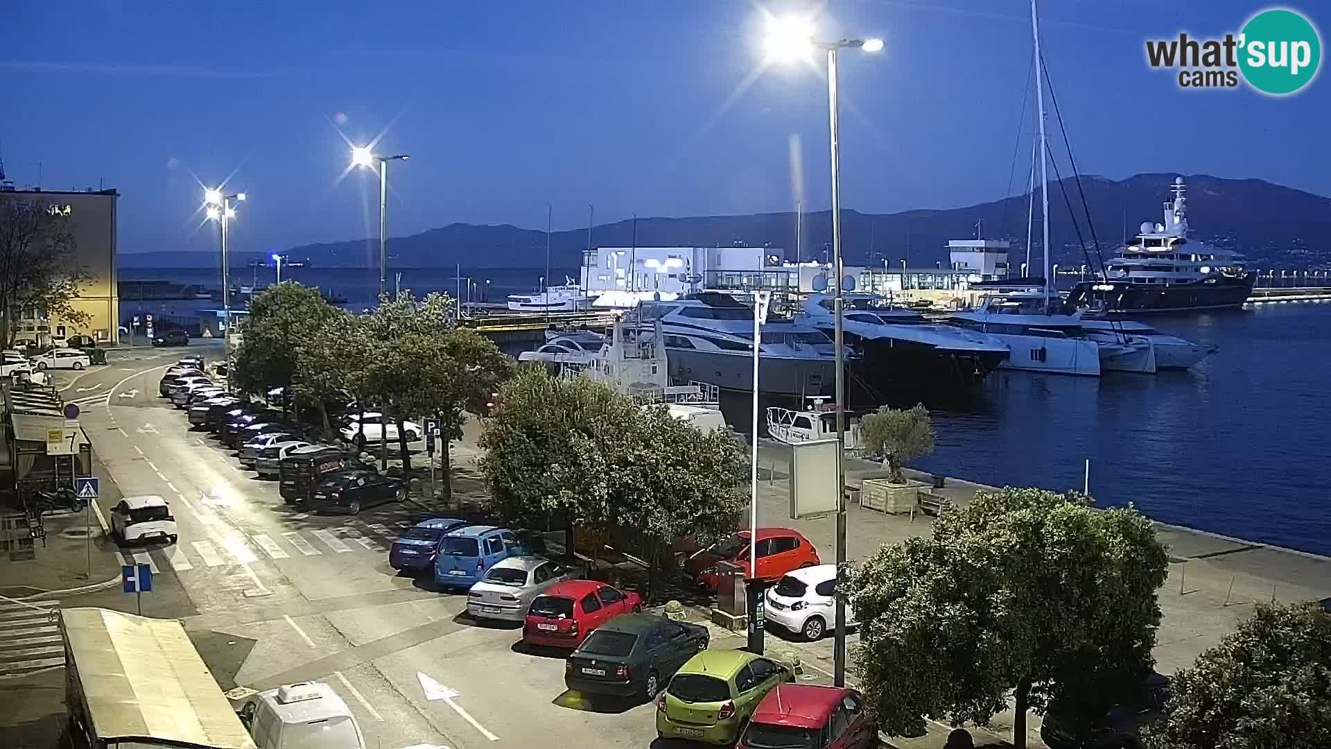 The Riva and Marina in Rijeka  – Live Webcam Croatia