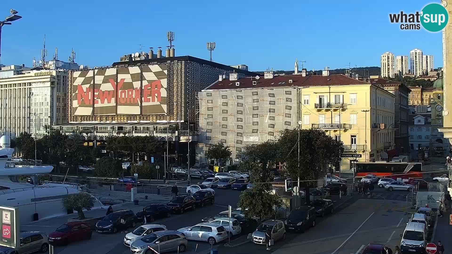 Die Riva und Marina in Rijeka – Live Webcam Kroatien