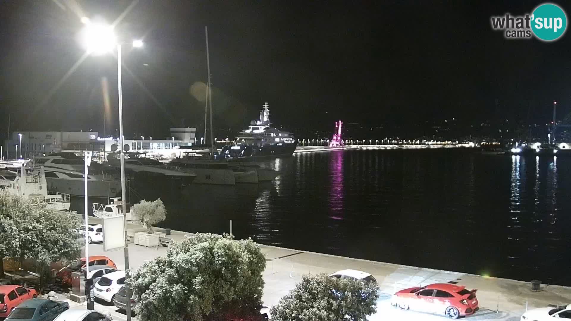 La Riva et Marina à Rijeka – Live Webcam Croatie