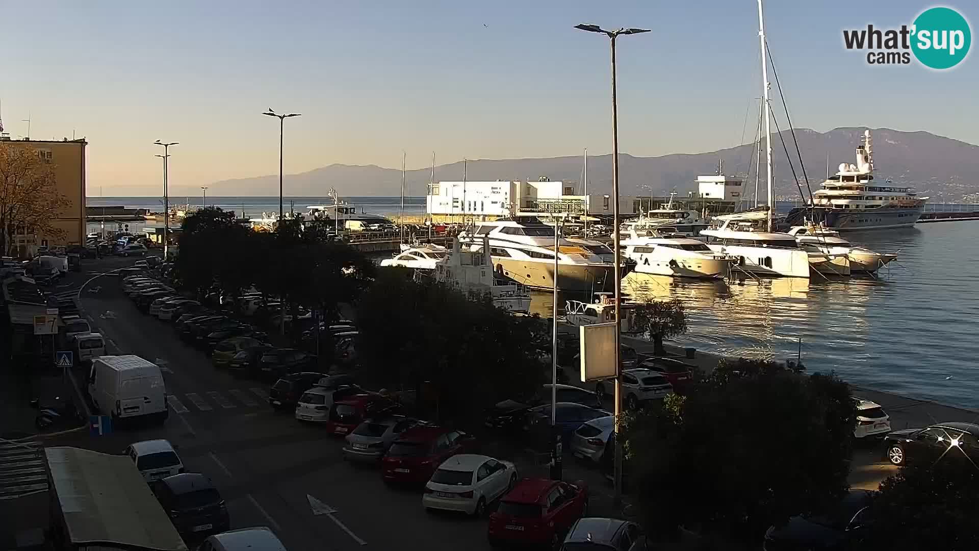 La Riva e la Marina a Rijeka (Fiume) – Live Webcam Croazia