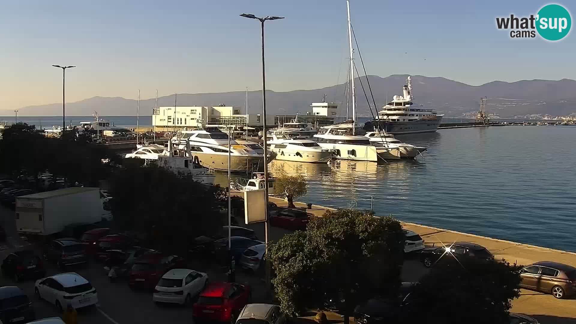 La Riva e la Marina a Rijeka (Fiume) – Live Webcam Croazia