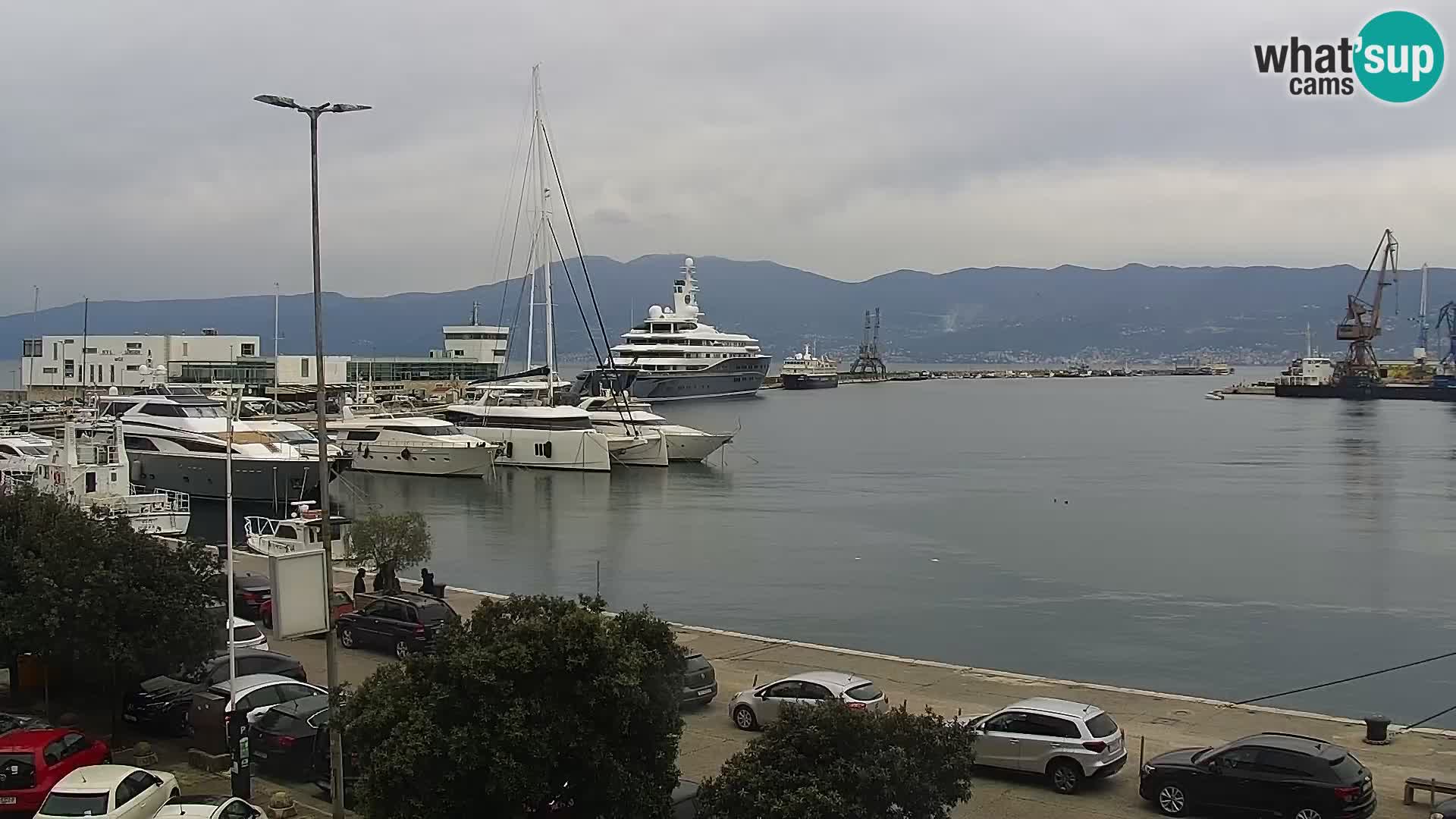 La Riva e la Marina a Rijeka (Fiume) – Live Webcam Croazia