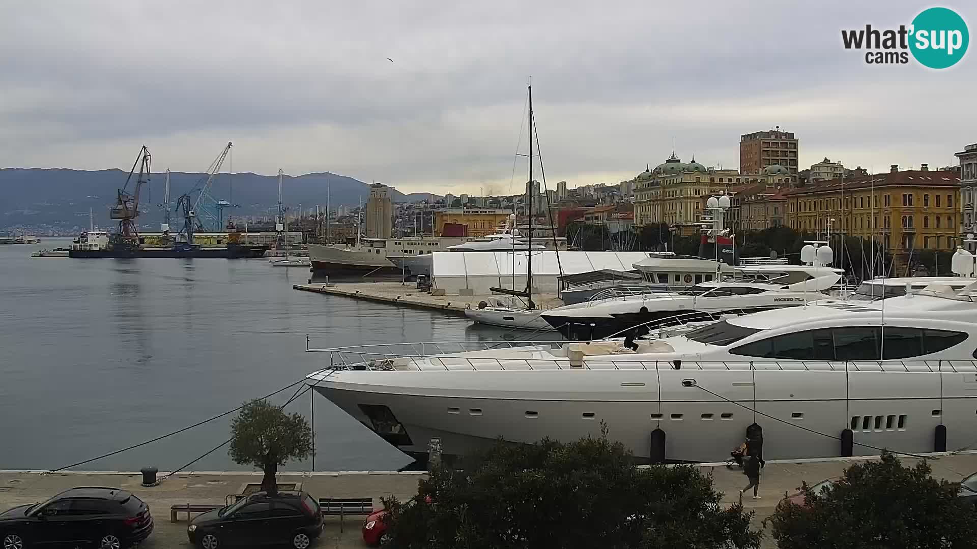 La Riva e la Marina a Rijeka (Fiume) – Live Webcam Croazia