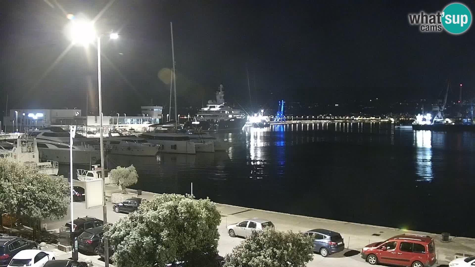 La Riva y Marina en Rijeka – Webcam en vivo Croacia