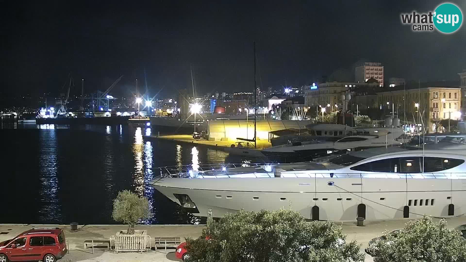 La Riva e la Marina a Rijeka (Fiume) – Live Webcam Croazia