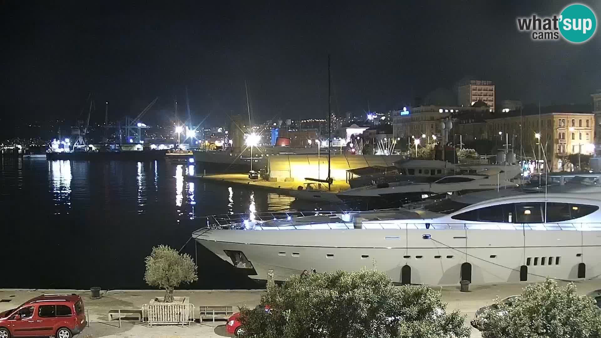 Die Riva und Marina in Rijeka – Live Webcam Kroatien