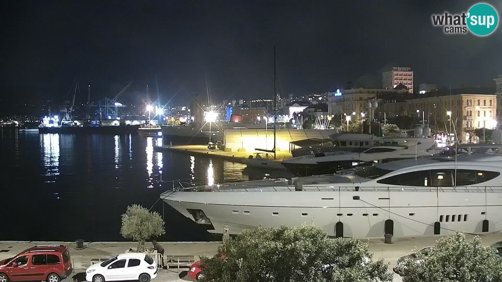 La Riva e la Marina a Rijeka (Fiume) – Live Webcam Croazia