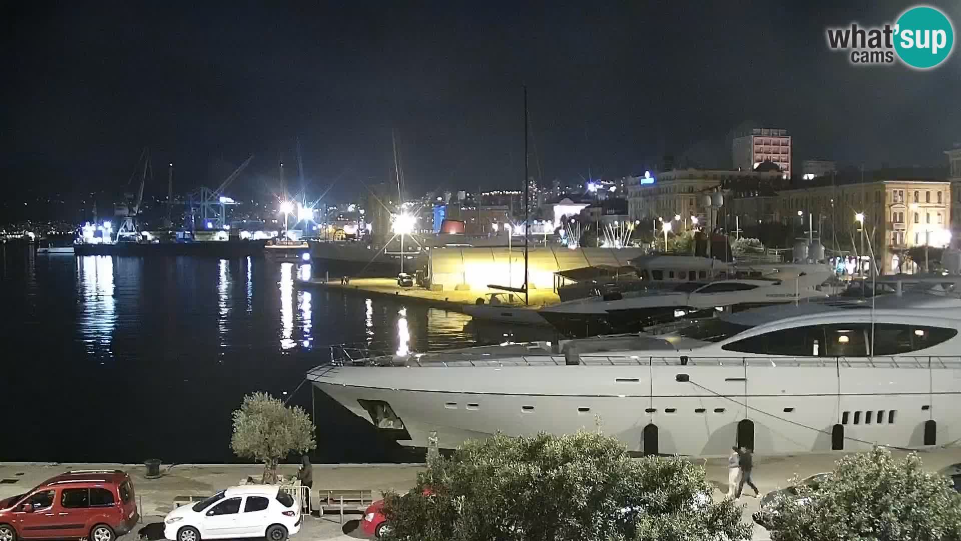 La Riva e la Marina a Rijeka (Fiume) – Live Webcam Croazia