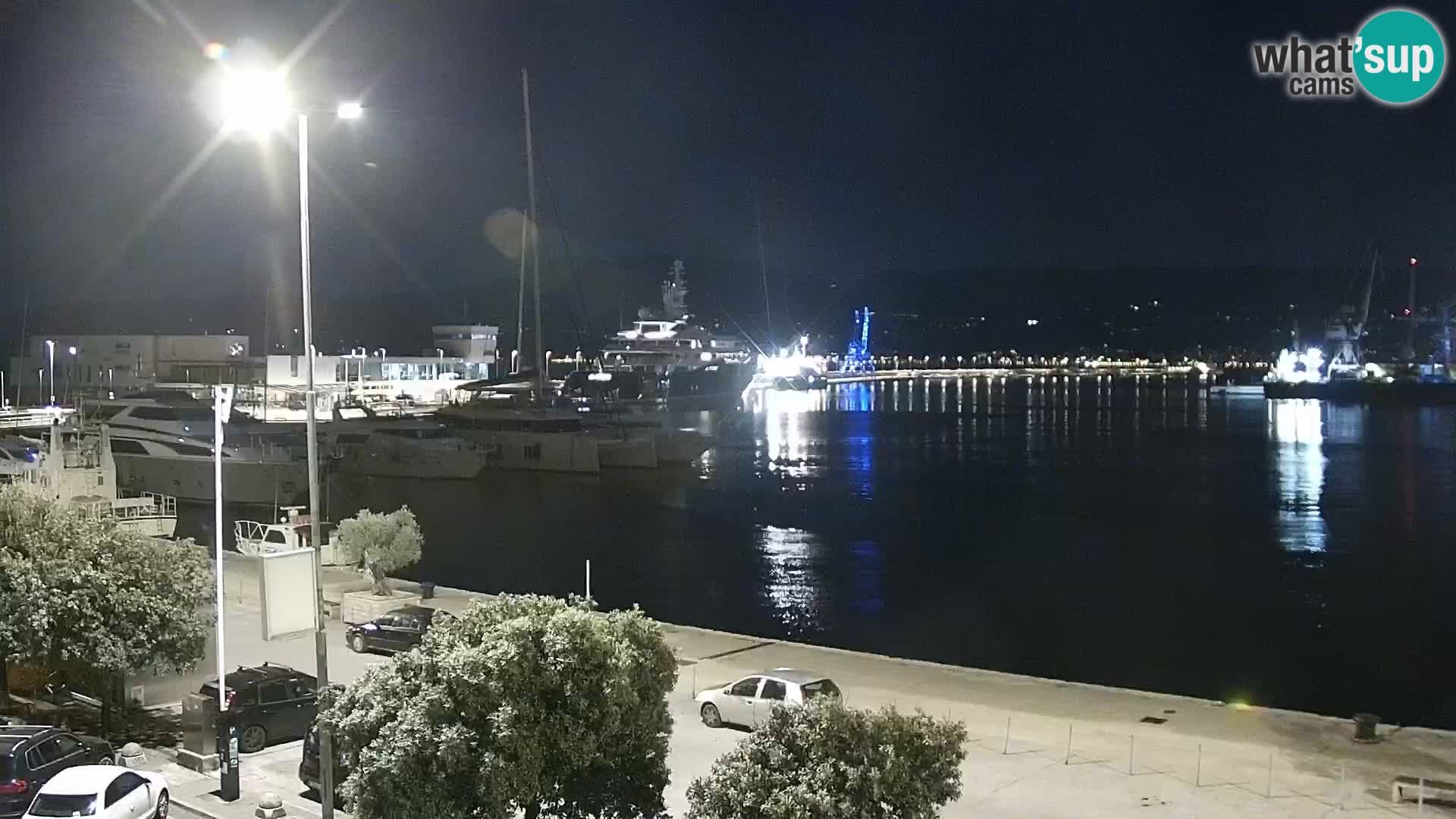 La Riva y Marina en Rijeka – Webcam en vivo Croacia