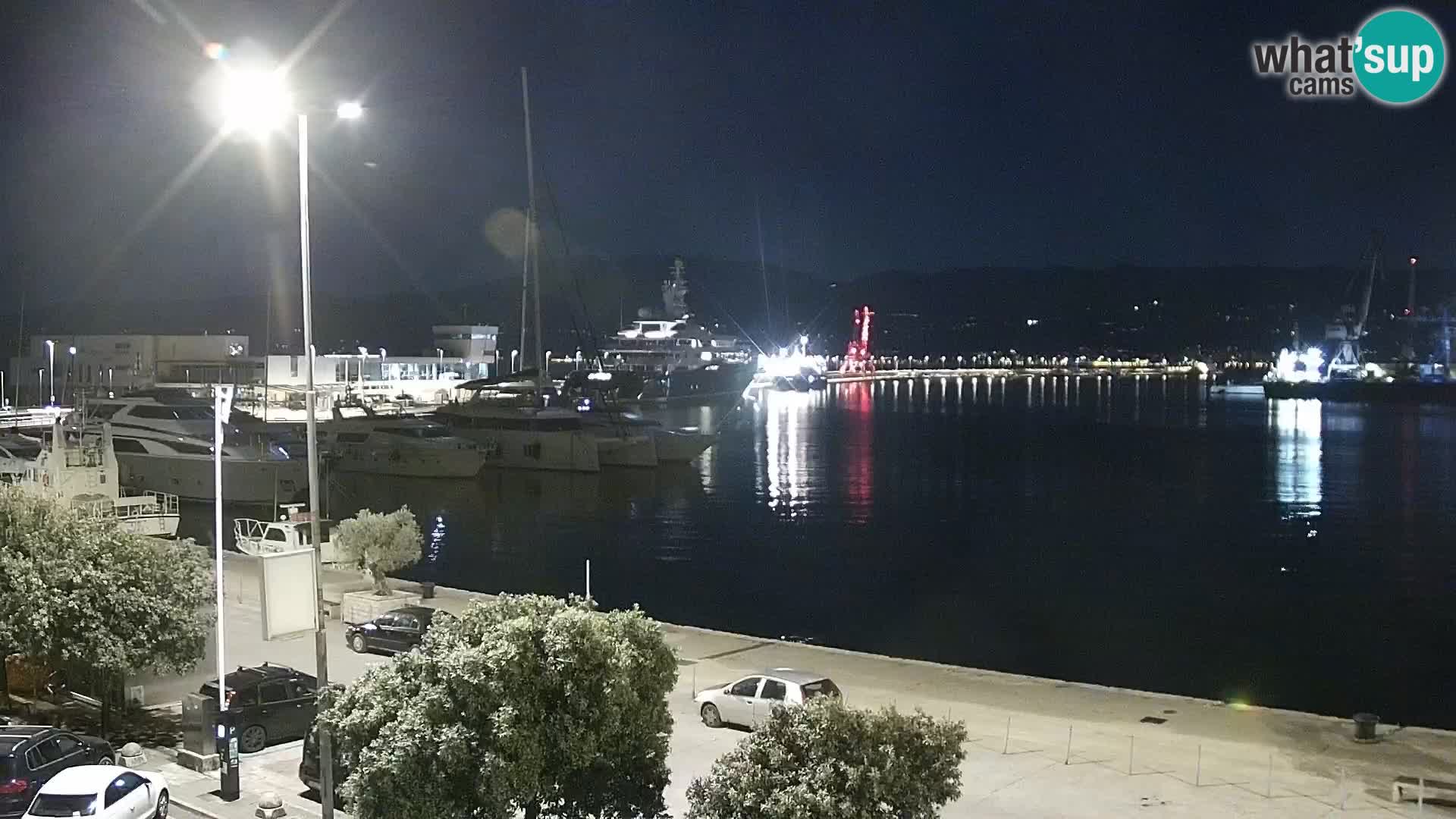 La Riva e la Marina a Rijeka (Fiume) – Live Webcam Croazia