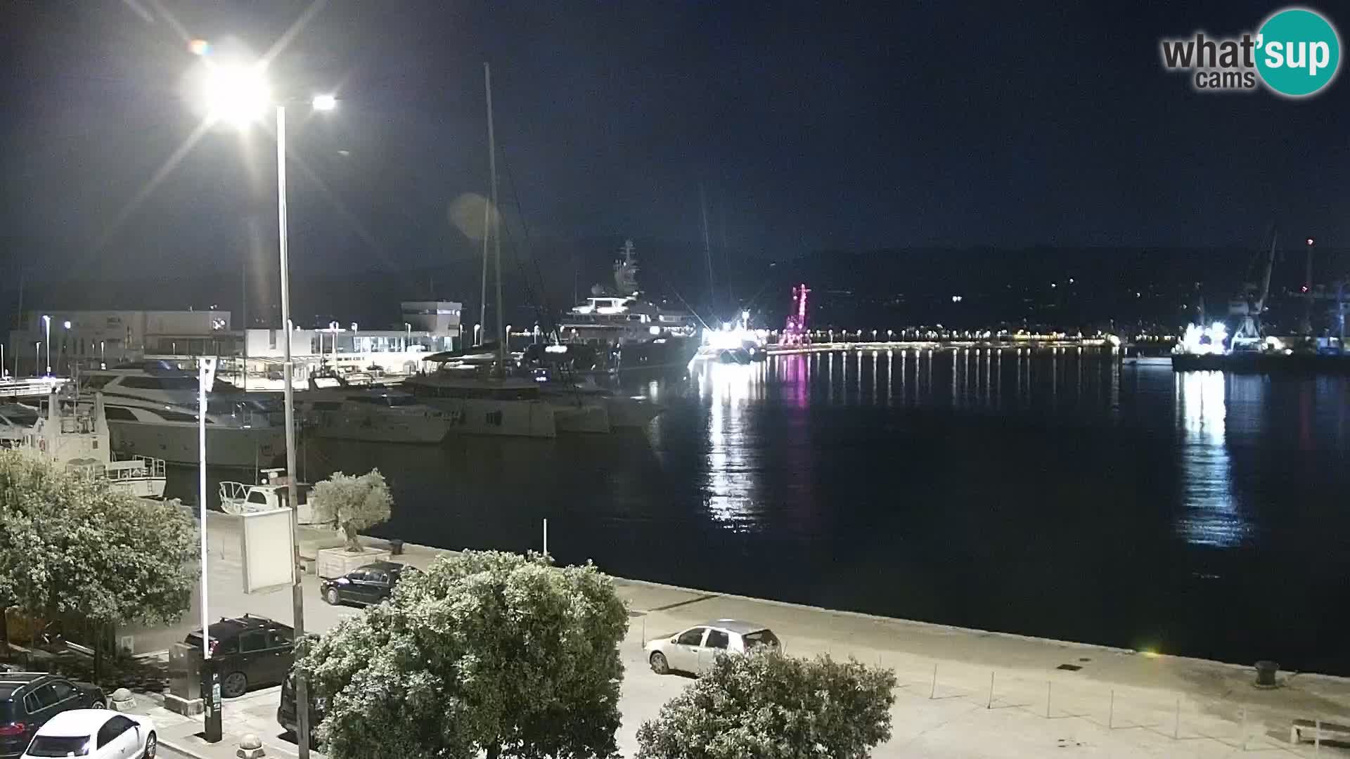 Die Riva und Marina in Rijeka – Live Webcam Kroatien