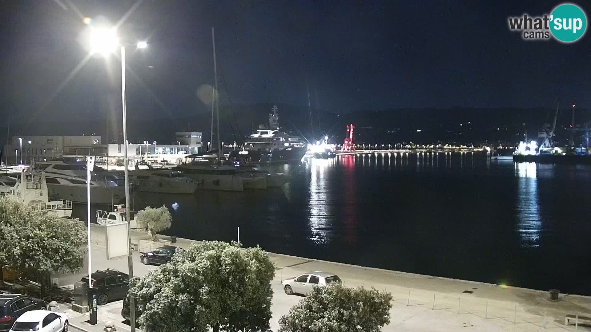 Die Riva und Marina in Rijeka – Live Webcam Kroatien