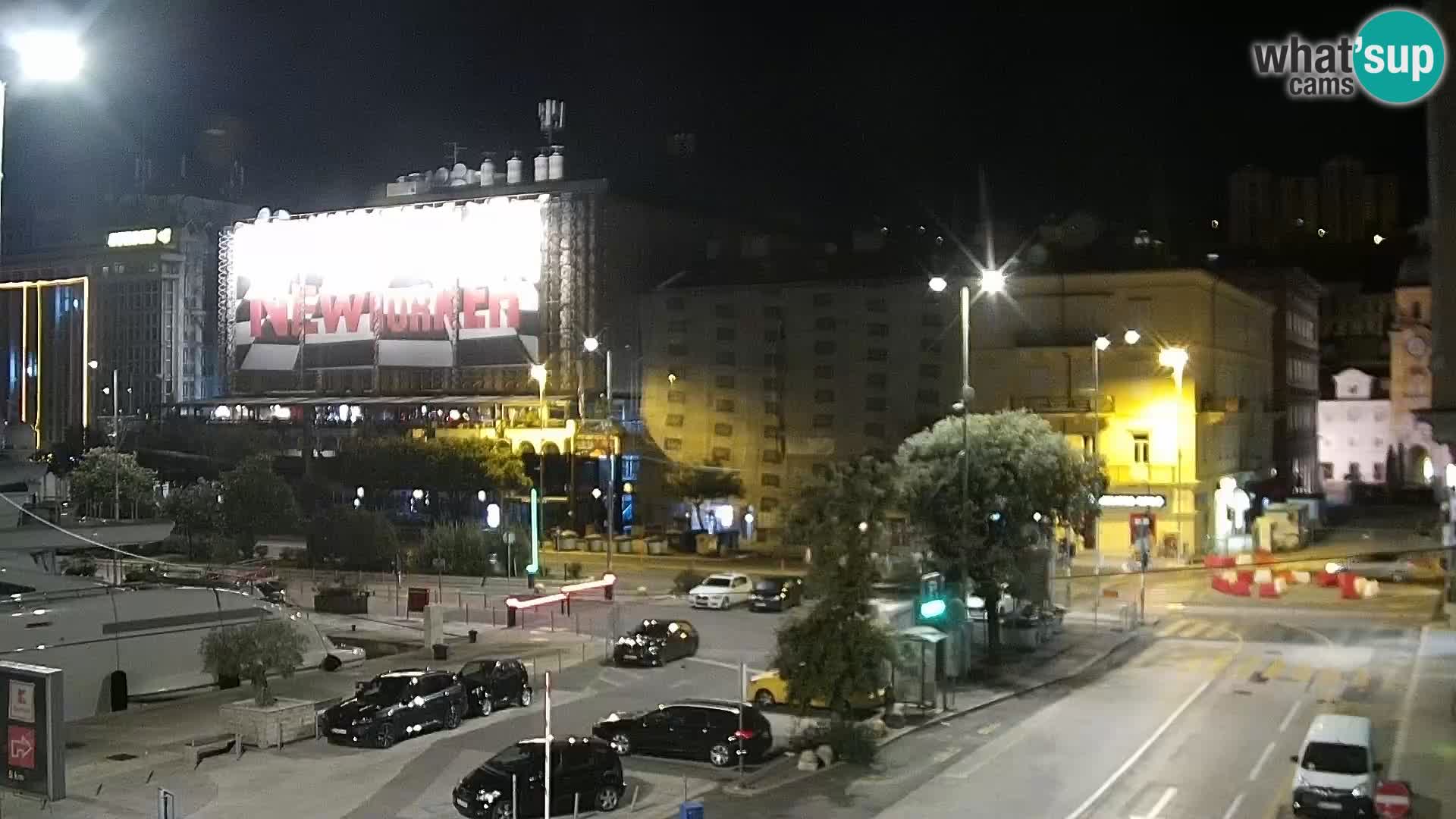 La Riva y Marina en Rijeka – Webcam en vivo Croacia