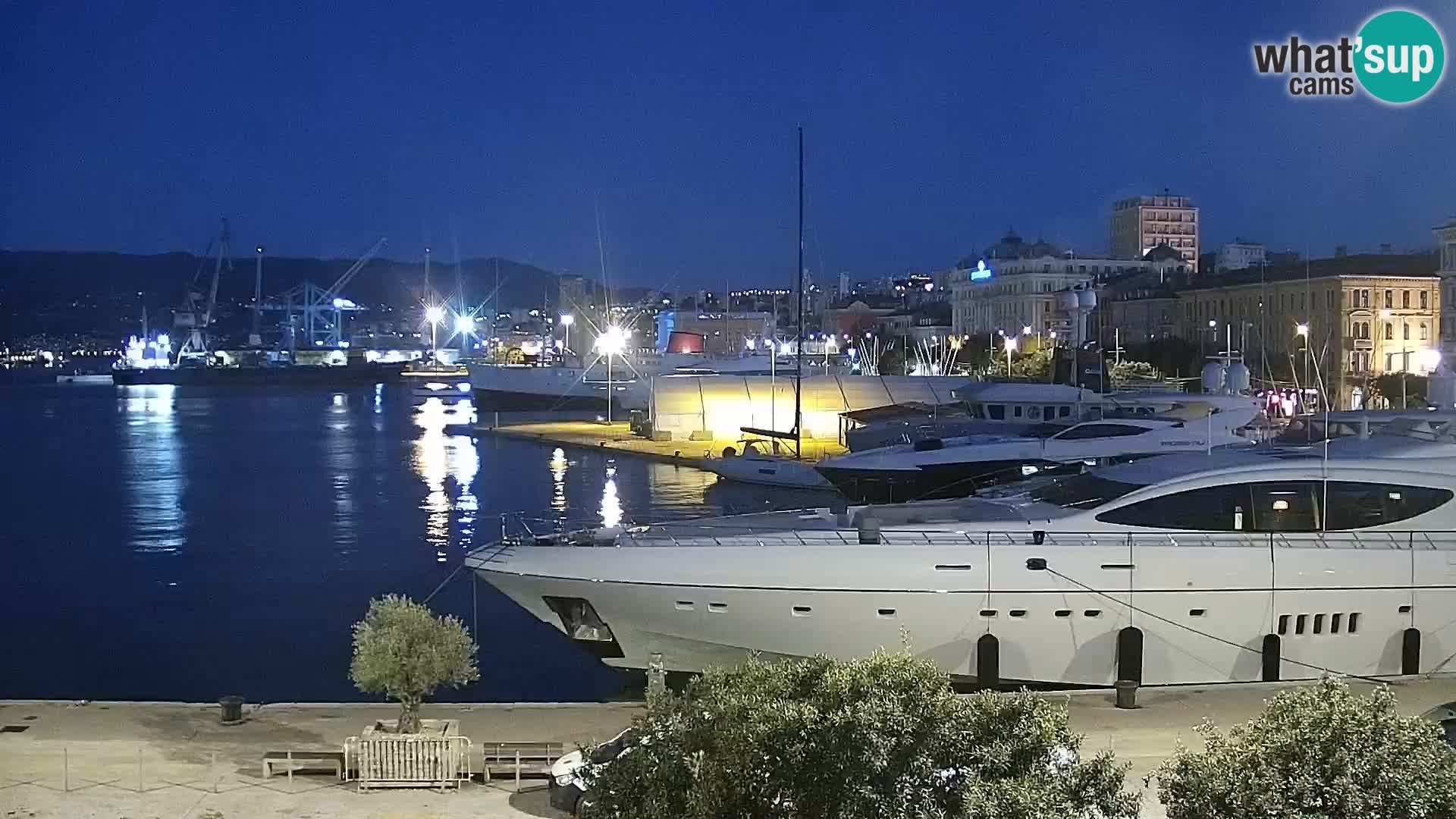 La Riva e la Marina a Rijeka (Fiume) – Live Webcam Croazia