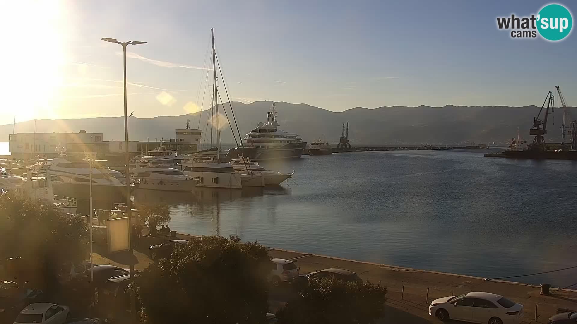 La Riva e la Marina a Rijeka (Fiume) – Live Webcam Croazia