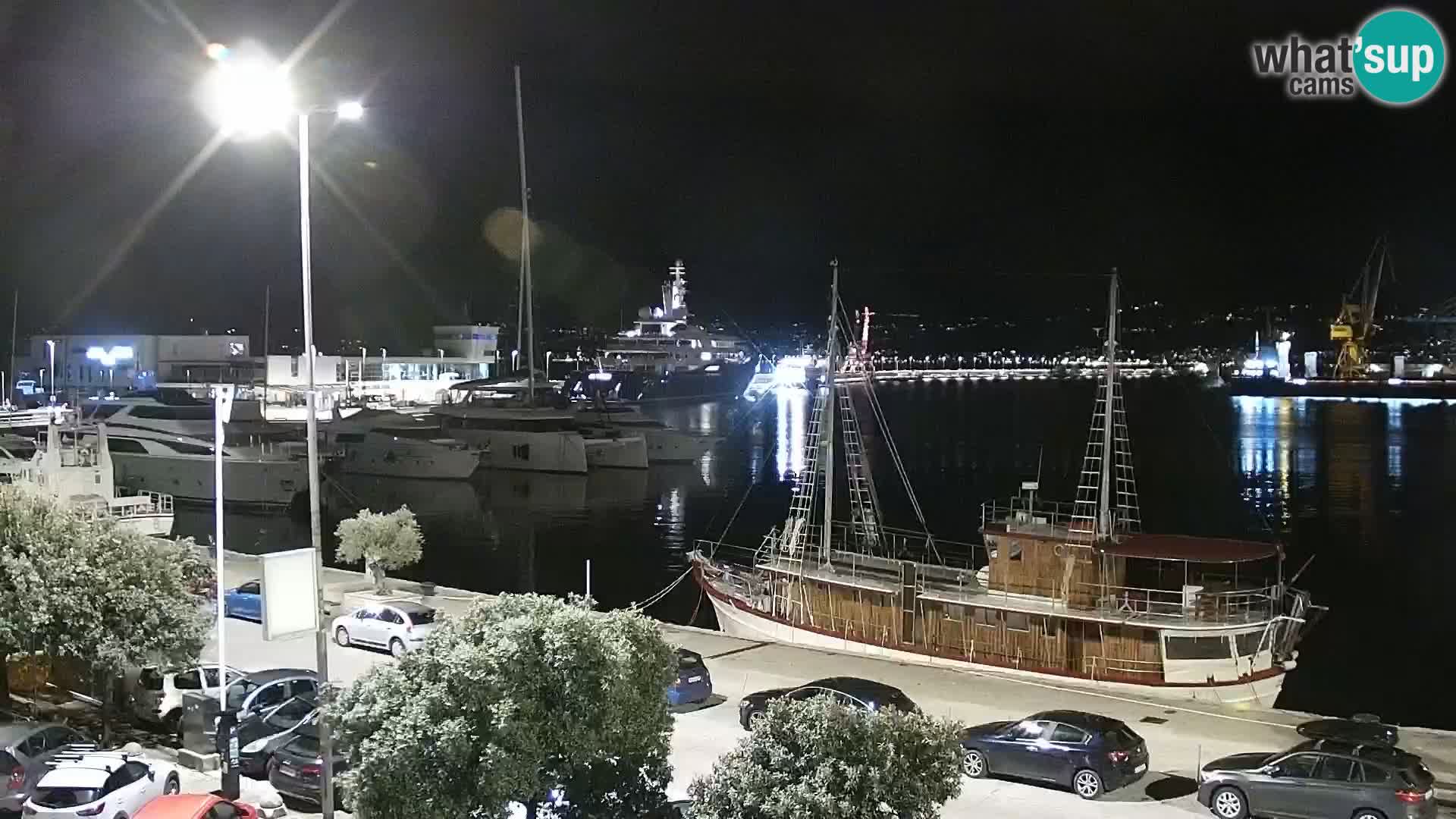 La Riva e la Marina a Rijeka (Fiume) – Live Webcam Croazia