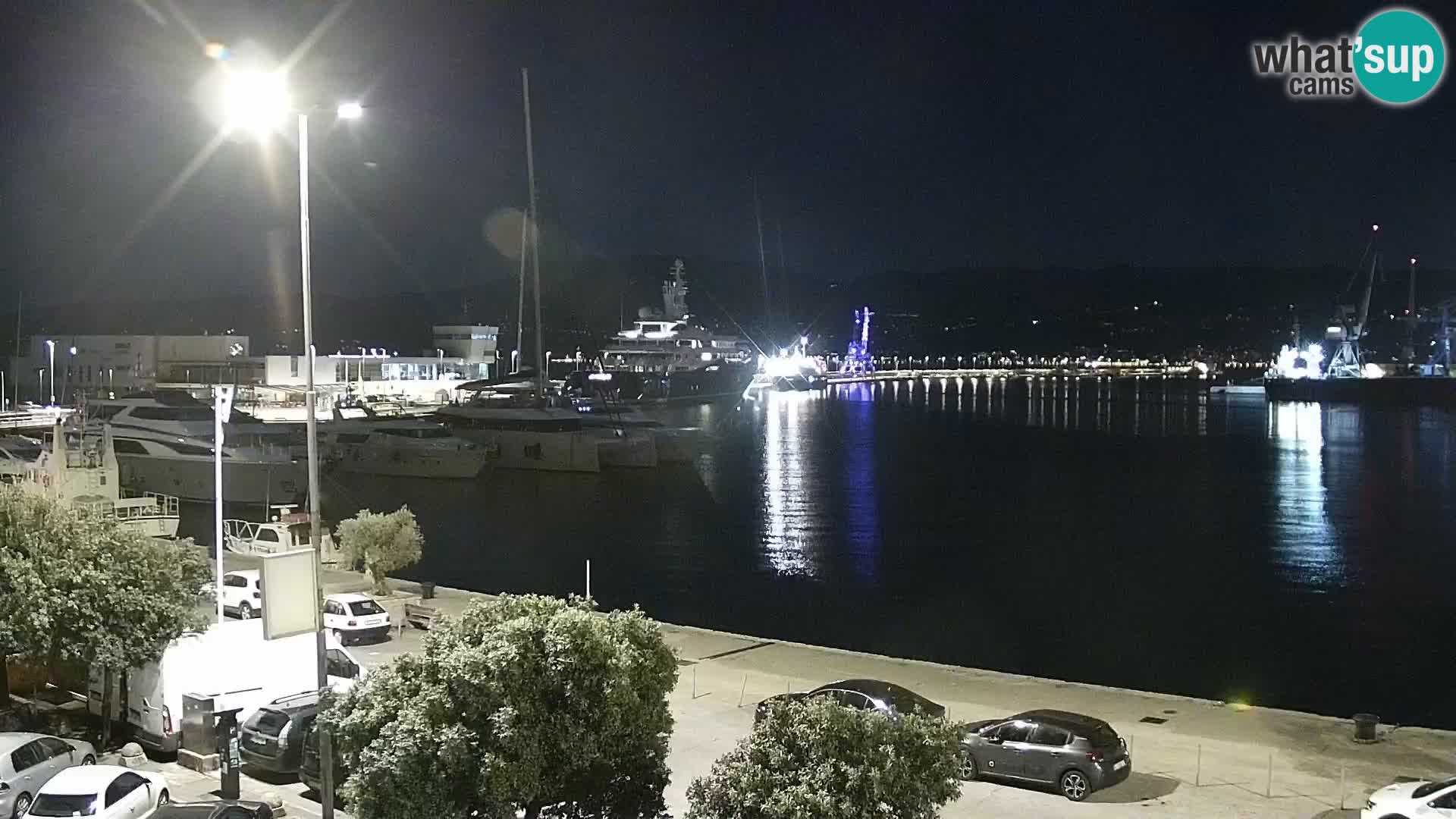 La Riva e la Marina a Rijeka (Fiume) – Live Webcam Croazia