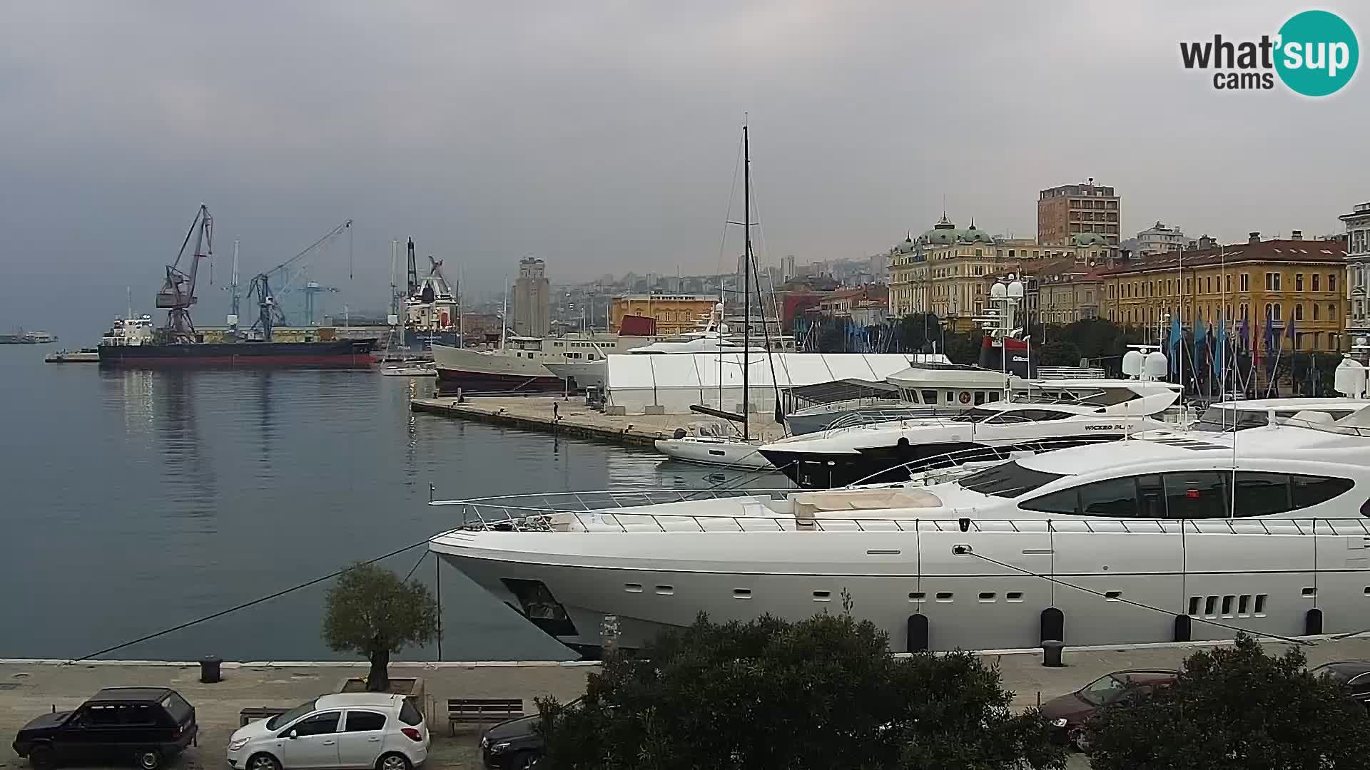 La Riva e la Marina a Rijeka (Fiume) – Live Webcam Croazia