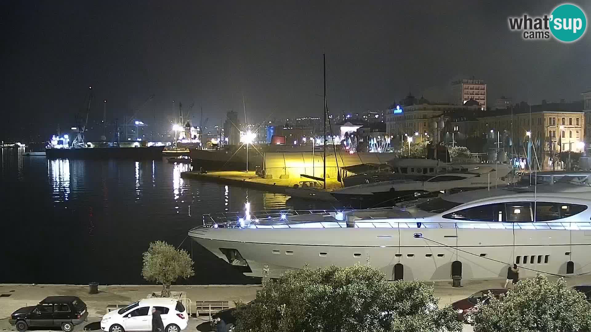 Riva in Marina v Reki – Spletna kamera v živo Hrvaška