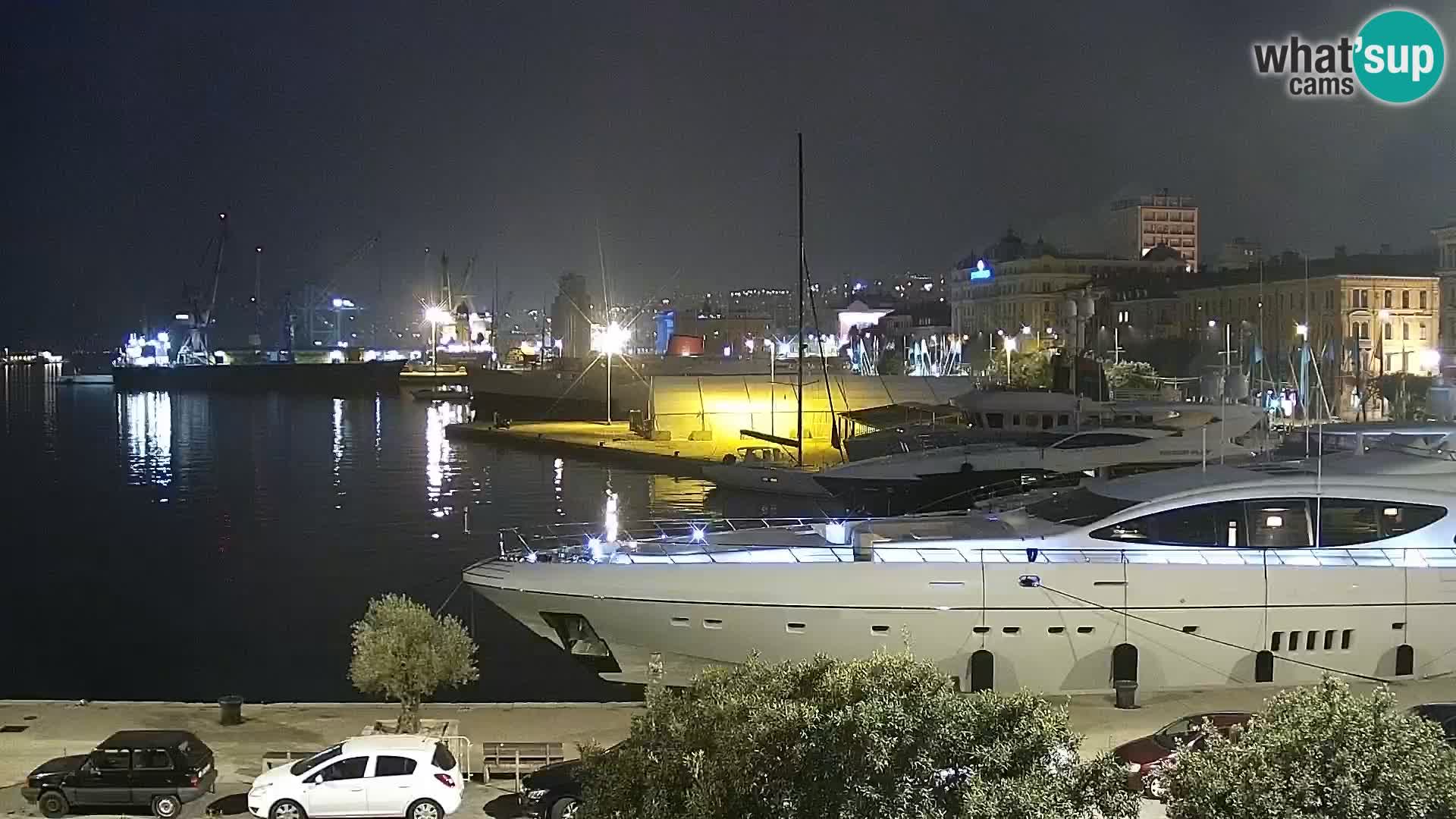 The Riva and Marina in Rijeka  – Live Webcam Croatia