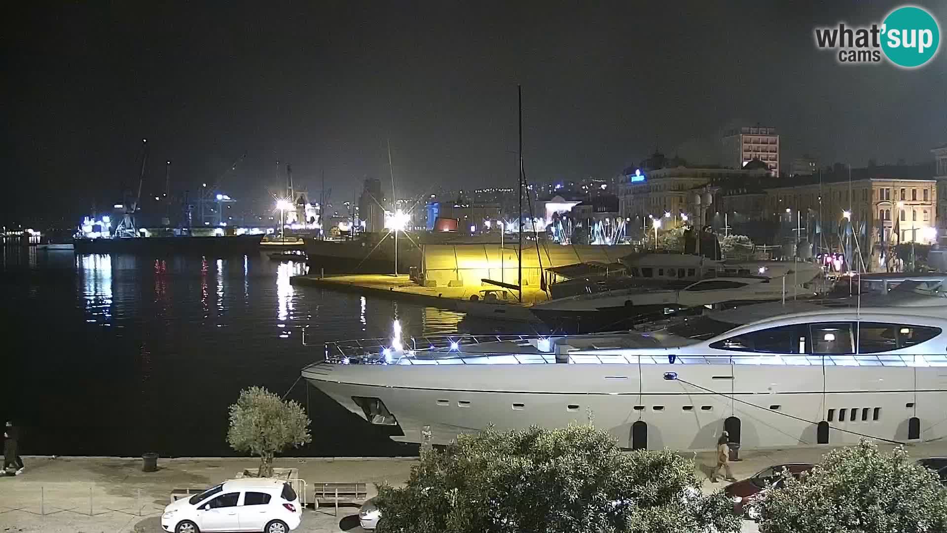 La Riva y Marina en Rijeka – Webcam en vivo Croacia