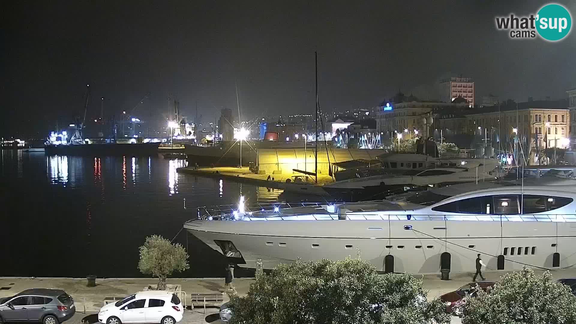 Die Riva und Marina in Rijeka – Live Webcam Kroatien