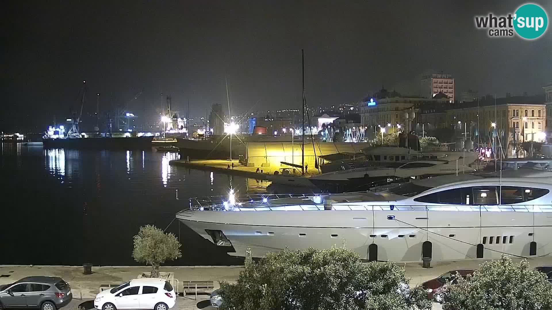 La Riva y Marina en Rijeka – Webcam en vivo Croacia