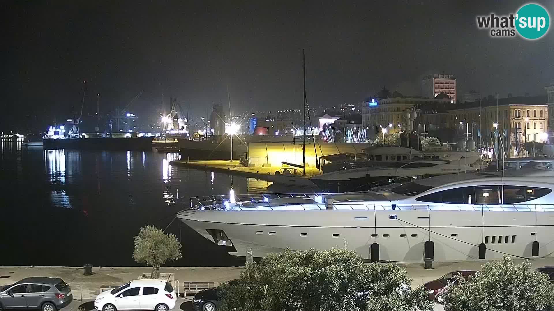 La Riva et Marina à Rijeka – Live Webcam Croatie