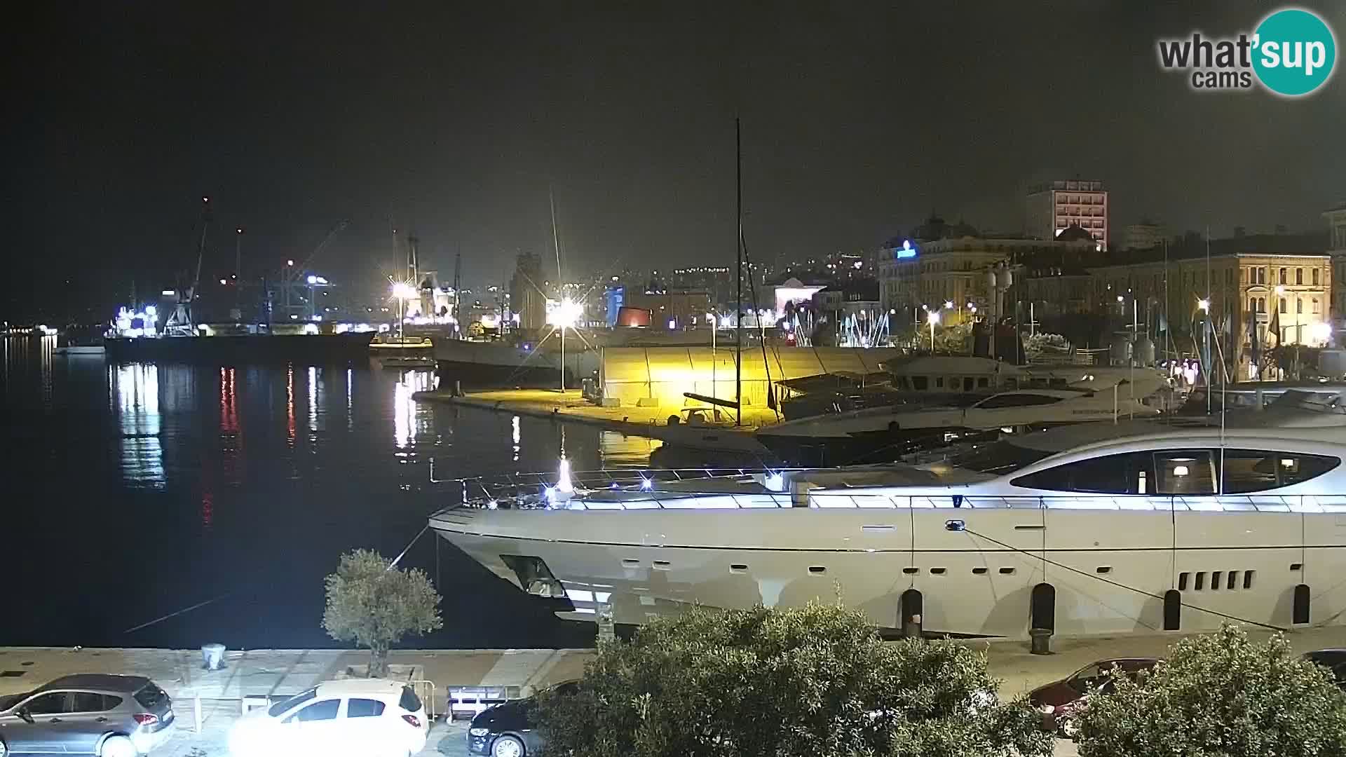 La Riva e la Marina a Rijeka (Fiume) – Live Webcam Croazia